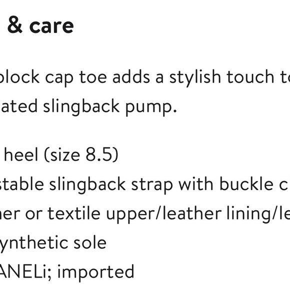 Vaneli Women's Aliz Cream and Black Slingback Shoes - Picture 5 of 5